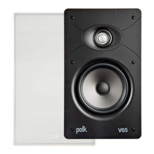 Polk Home Audio AW4065-A V65 Vanishing In-Wall Speaker w/ 6.5" Driver Black - Picture 1 of 6