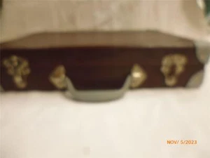 COLLECTABLE PERSINWARE BROWN FIBER SUITCASE VINTAGE D.W.CAMERON LTD. - Picture 1 of 1