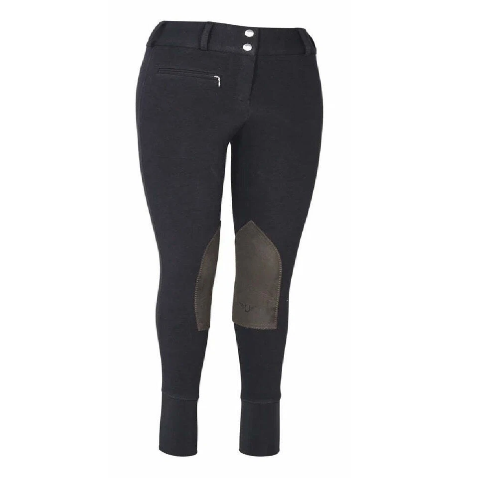 TuffRider Ladies Cotton Lowrise Wide Waistband Breech 30 Regular Light Tan