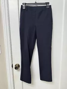 Quince Ultra-Stretch Ponte Straight Leg Pant - Navy Blue EUC - Picture 1 of 5