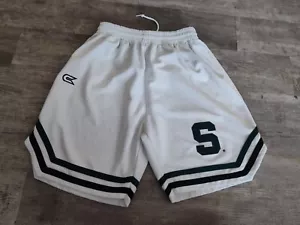 Michigan State Spartans Basketball Shorts Men's XL Colosseum White EUC - Picture 1 of 17