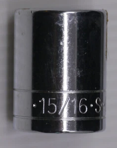 SK No. 40130 15/16TH INCH SOCKET WITH 1/2 INCH DRIVE, NICE, USA - Bild 1 von 4