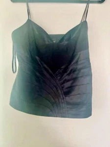 ESPRIT COLLECTION *SIZE 12* SOFT BLACK 100% SILK CAMISOLE TOP - Picture 1 of 13
