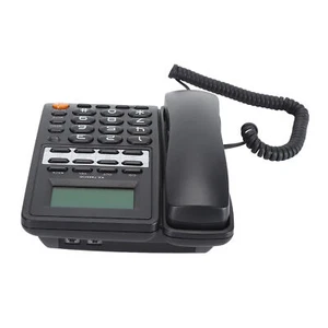(Black)Kabel Gebundenes Telefon Für Schreibtisch Festnetz Desktop Mit Großem - Zdjęcie 1 z 22