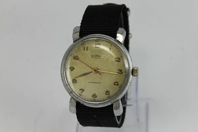 RARE 1940's DELBANA Antimagnetique Oversized 40mm Swiss Wristwatch - Image 1 of 4