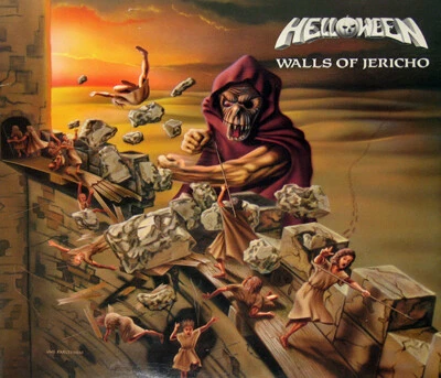 HELLOWEEN - Walls of Jericho LP Vinyl Album - Kai Hansen Metal Record Gamma Ray - Image 1 of 2