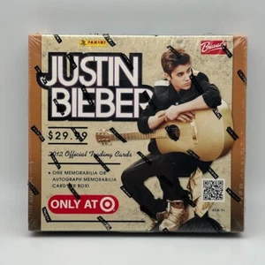 2012 Justin Bieber Trading Card Box Panini One Memorabilia Or Autograph Per Box! - Imagen 1 de 2