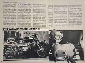 1968 Yamaha 80 Trailmaster Motorcycle 2p test Article - Picture 1 of 1