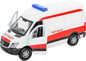 MERCEDES BENZ Sprinter Notarzt Modellauto Metall Modell Auto Spielzeugauto 15 - Bild 1 von 5