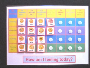 HOW AM I FEELING TODAY - Ausilio visivo ADHD SEN demenza ASD Alzheimer PECS - Foto 1 di 6