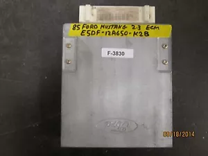 **1985 FORD MUSTANG 2.3 ECM #E5DF-12A650-K2B (MATCH PART #) ( F-3830 ))/ - Picture 1 of 3