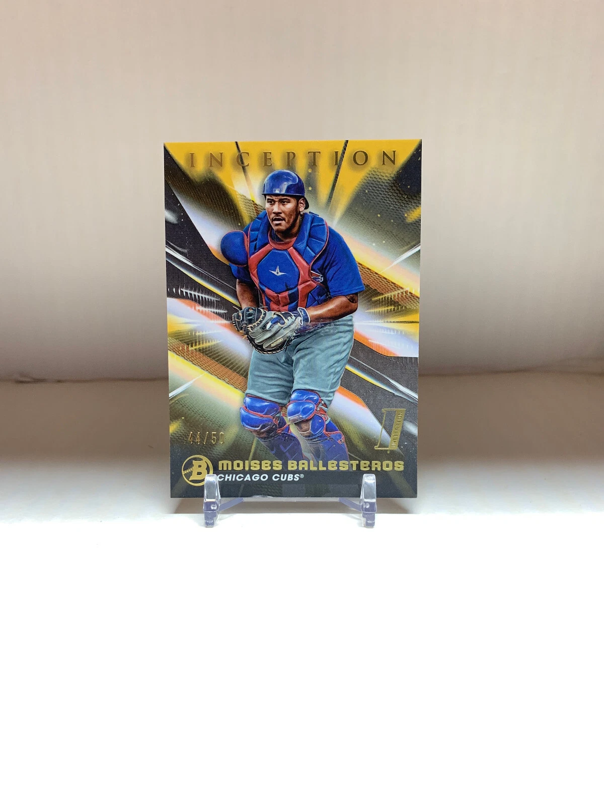2023 Bowman Inception Moises Ballesteros Gold Foil /50 #47 Cubs