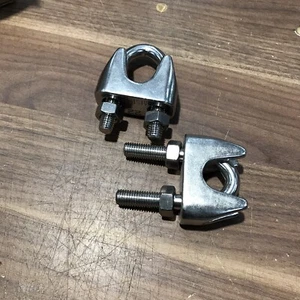 1x Bügel Draht Seilklemme, D:22 mm, Edelstahl V4A  (P-46) - Bild 1 von 3