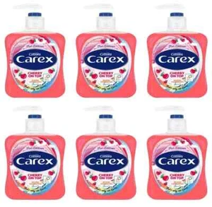 Carex Cherry On Top Anitbacterial Handwash 6x250ml Free Fast Delivery - Picture 1 of 1