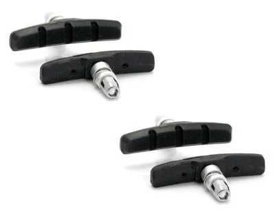 XLC V-Brake Bremsschuhe BS-V01 | 4er Set | 70 mm | schwarz | Fahrradbremsen