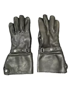 Vintage Motorcycle Gloves Size Medium Big Cuff Gauntlet 40 Gram Thinsulate - Foto 1 di 5