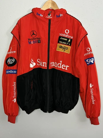 MERCEDES BENZ MOBIL AIGO VODAFONE SANTANDER FORMULA 1 F1 RACING MENS XXL JACKET Cover