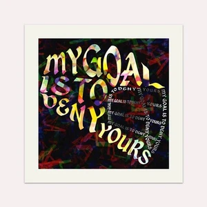 Lacrosse Goalie Helm Wort Kunstdruck, 12 x 12 Zoll, typografische LAX Wanddekoration - Bild 1 von 1