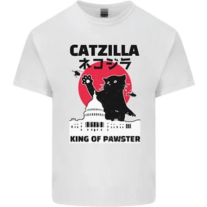Catzilla Funny Cat Parody Kids T-Shirt Childrens - Picture 1 of 61