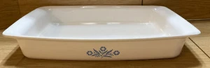 Vintage Corning Ware 2 Quart Casserole Baking Dish Blue Cornflower P-332 MCM - Picture 1 of 10