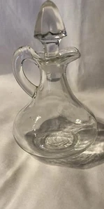 Vinagre Cruet Vidrio Transparente Vintage Navidad - Imagen 1 de 5