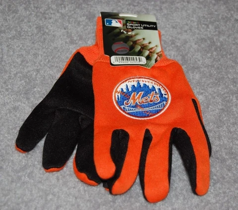 CHILDRENS/YOUTH NEW YORK METS MLB ALL PURPOSE/UTILITY WORK GLOVES 4-7 YEARS Cover