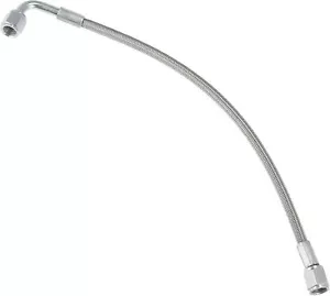 Línea de alimentación de aceite turbo 4AN acero inoxidable trenzado AN4 90 grados manguera recta - Imagen 1 de 44