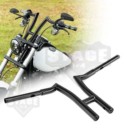 Manillar de elevación MOFUN 12" 1,25" Fat T-Bar para Harley Sportster XL Road King Dyna Foto 1 de 4