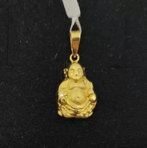 Anhänger Gold 18k 750 Mls. Buddha 17,2 MM - Bild 1 von 5