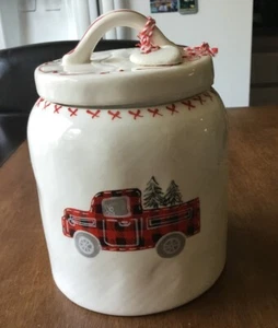 Weihnachten Keksdose mit LKW/Baum Design - Marke Nordpol Bed and Breakfast - Bild 1 von 4