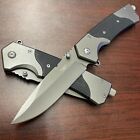 9” Black G10 handle Pocket KNIFE quick Open EDC Cool Hunting Camping Tools