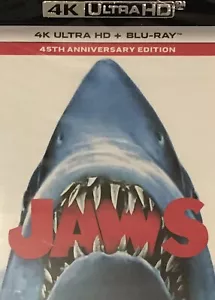 45th Anniversary 4k Edition JAWS Ultra HD UHD BLURAY Spielberg Dreyfuss Scheider - Picture 1 of 9