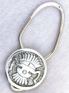 Portachiavi rotondo argento sterling Navajo EBS3713OTH - Foto 1 di 3