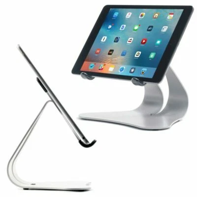 Stabile 2.0 - Fixed-Angle Steel iPad Stand - Silver | Made in USA - Thought Out - Image 1 of 4