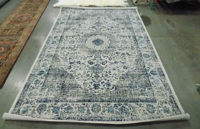 IVOR / GREY 5'-1"X 7'-6" Damaged Binding Rug, Reduced Price 1172565746 EVK220D-5 - Image 1 of 3