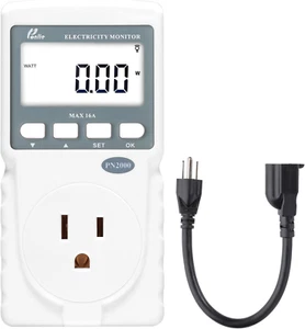 Poniie PN2000 Monitoraggio utilizzo energia elettrica plug-in kilowatt - Foto 1 di 8