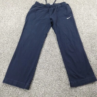 Pantalones Nike Para Hombres L Azul Swoosh Calentamiento Cordón Jogger Pantalones deportivos Gimnasio Sudar Correr Foto 1 de 4
