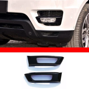 For Land Rover Range Rover Sport 2014-2017 ABS Black Front Fog Light Frame - Picture 1 of 8