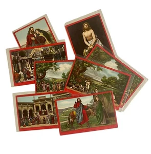 Die Passionsspiele Ober-Ammergau Postkarten Lot 8 unbespielt Christentum Vintage #A - Bild 1 von 3