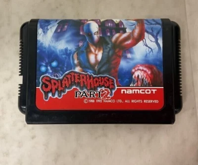 splatterhouse part 2 II cartridge only sega mega drive MD namcot genuine - Image 1 of 2
