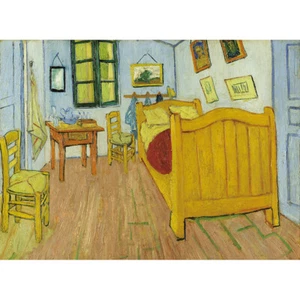 Wooden Jigsaw Puzzles 500 PCS Bedroom in Arles Vincent van Gogh Painting Decor - Picture 1 of 10