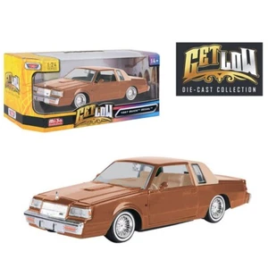 1/24 MotorMax GET LOW 1987 Buick Regal Diecast Model Car Brown 79023 MBR - Picture 1 of 1