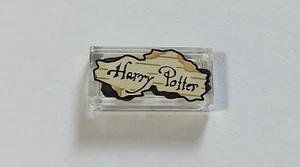 1 Stück Lego 3069bpb1083 1x2 Fliese bedruckt Harry Potter – Trans-Clear – Neu - Bild 1 von 4
