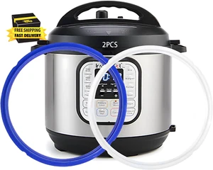2 Pack Sealing Ring 6Qt for Instant Pot Sealing Ring for 6 & 5Qt Insta Pot, Food - Picture 1 of 7