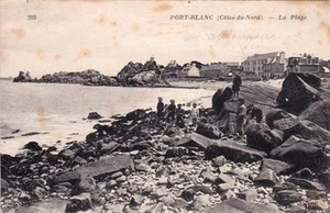 PORT-BLANC 203 la plage timbrée 1922 - Picture 1 of 1