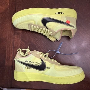Size 10.5 - Off-White x Nike Air Force 1 Low Volt Virgil Abloh A04606-700 Mens - Picture 1 of 11