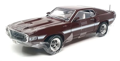 Autoworld 1/18 Scale AMM1290/06 - 1969 Shelby GT-500 - Maroon - Image 1 of 4