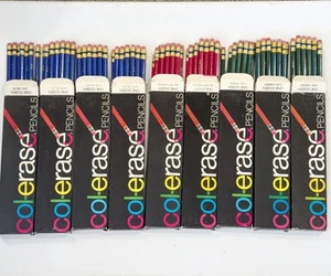Col-Erase Colored Pencil 24-Carmine Red 34-Green 43-Blue Boxes #1276 #1278 #1277 - Picture 1 of 8