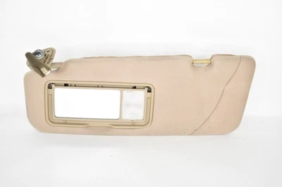 Kia Sedona 2003 conductor parasol izquierdo parasol beige OEM falta tapa de espejo Foto 1 de 4