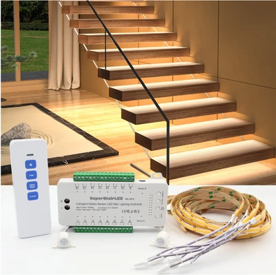 New SuperStairLED -SSL-5616 - Intelligent Motion Sensor - 16 Stairs - 6000K - Image 1 of 4